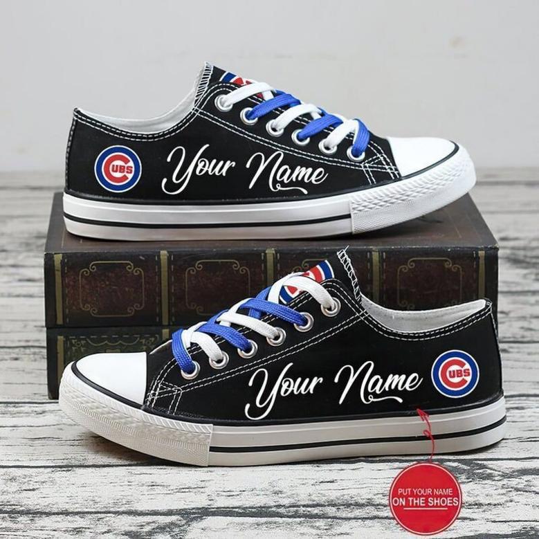 Personalized CHlCAGO CUBS MLB Baseball Gift For Fans Low Top Custom Canvas Shoes