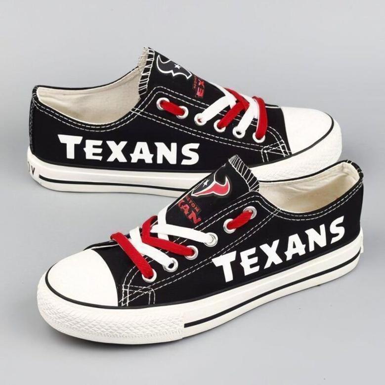 HT Texan NFL Football Gift For Fans Low Top Custom Canvas Shoes