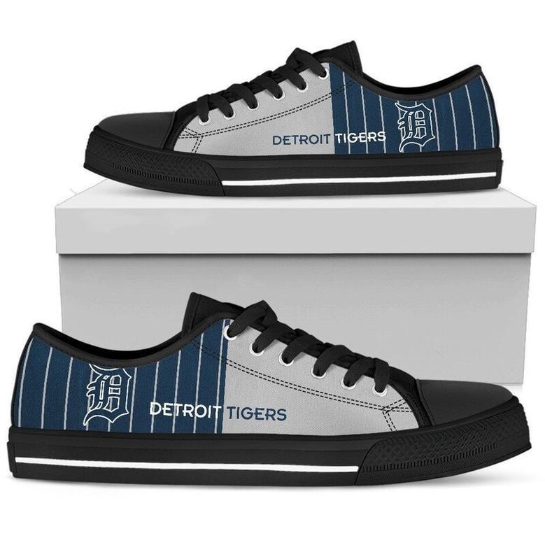 DETROlT TlGERS MLB Baseball Low Top Sneakers Low Top Shoes LT0349