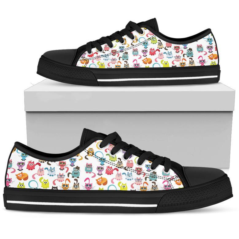 Colorful Cats Low Top Shoes