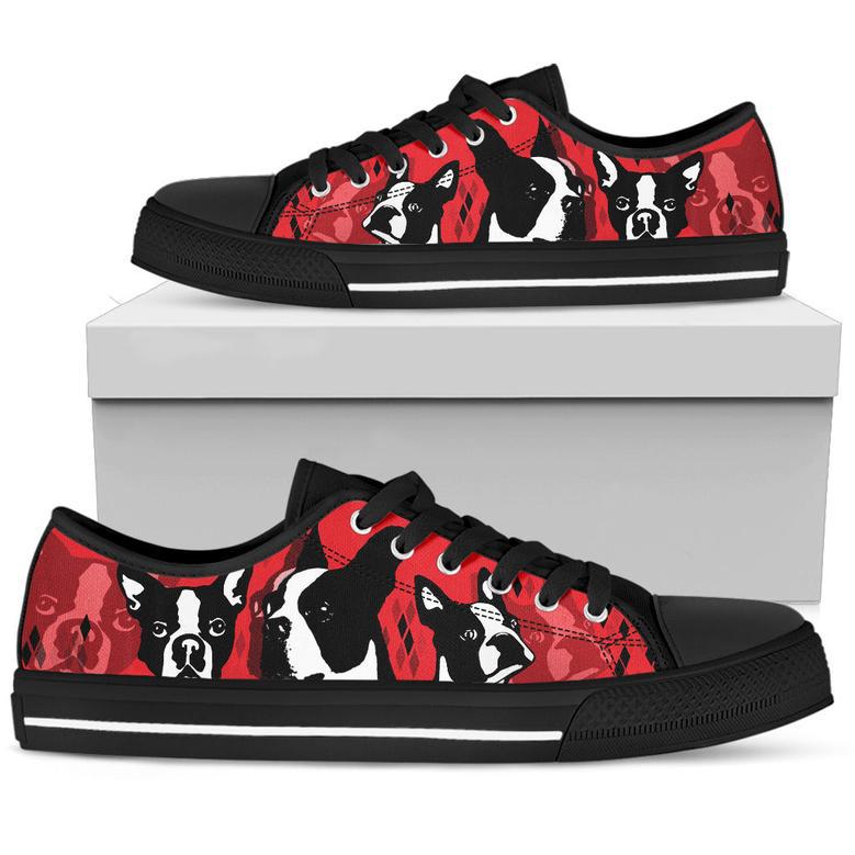 Boston Low Top Shoe (Red)