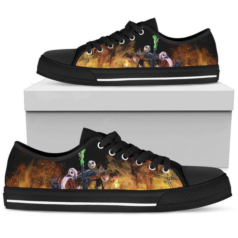 Jack Skellington Low Top Canvas Shoes 1