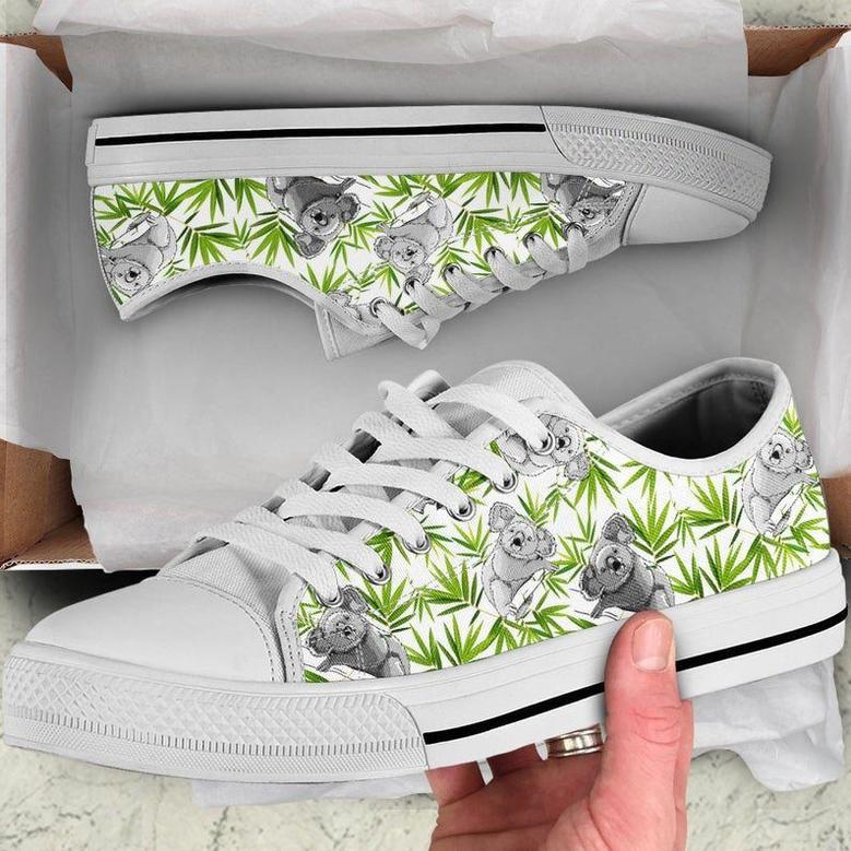 Cute Koalas And Bamboo Low Top Shoes, Unisex Sneakers, Men And Women Low Top Sneakers