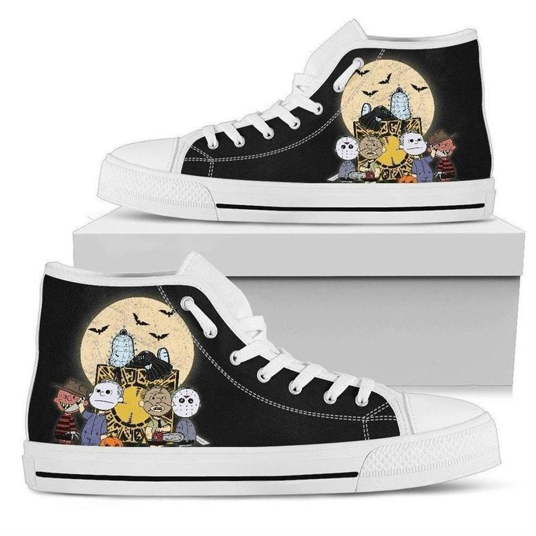 Snoopy Halloween Costume High Top Vans Shoes