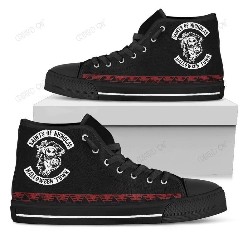 Jack Skellington Halloween High Top Shoes 9