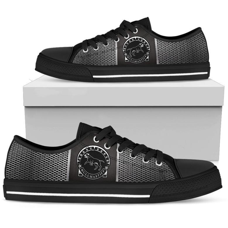 Black Bullmastiff Low Top Shoes