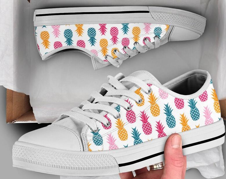 Pineapple Lover Shoes , Pineapple Sneakers , Cute Shoes , Casual Shoes , Low Top Converse Style Shoes for Womens Mens Adults