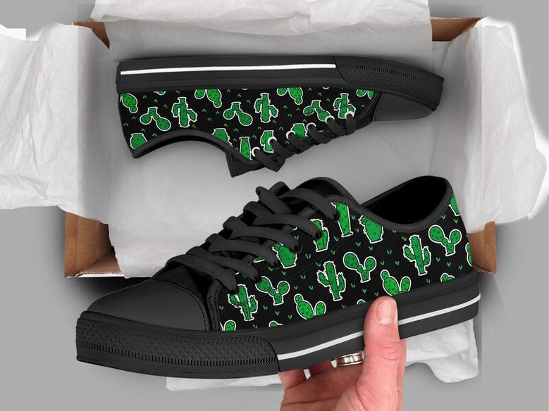 Cactus Casual Shoes , Cactus Sneakers , Cute Shoes , Casual Shoes , Cactus Gifts , Low Top Converse Style Shoes for Womens Mens Adults