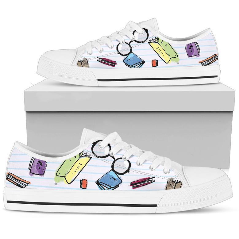 Book Glasses Low Top Shoe