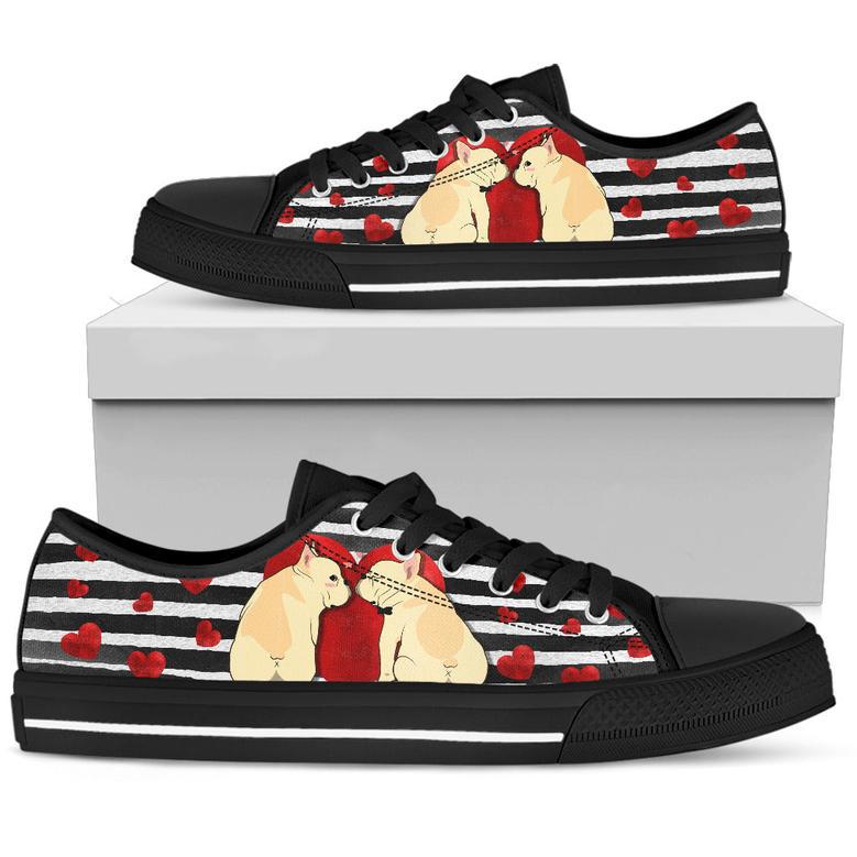 French Bulldog Low Top Shoes