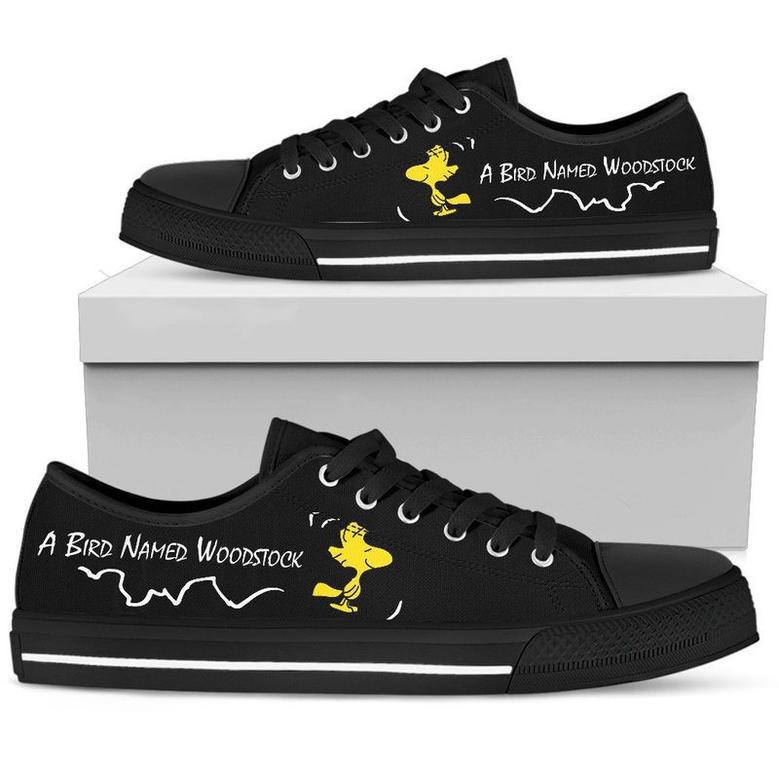 Snoopy And Woodstock Cartoon Peanuts A Bird Named Woodstock For Man And Women Gift For Fan Low Top Leather Shoes Sneakers