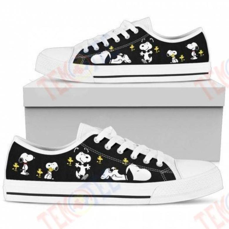 Mens Womens Snoopy Friendship Low Top Shoes Custom Print Footwear Converse Sneakers