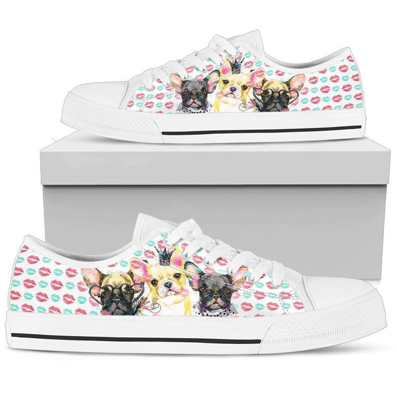 French Bulldogs Low Top Shoe