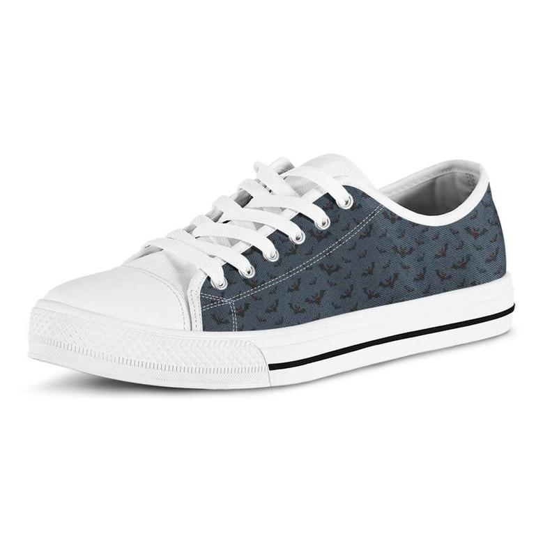 Halloween Vampire Bat Pattern Casual Converse Canvas Low Top Shoes