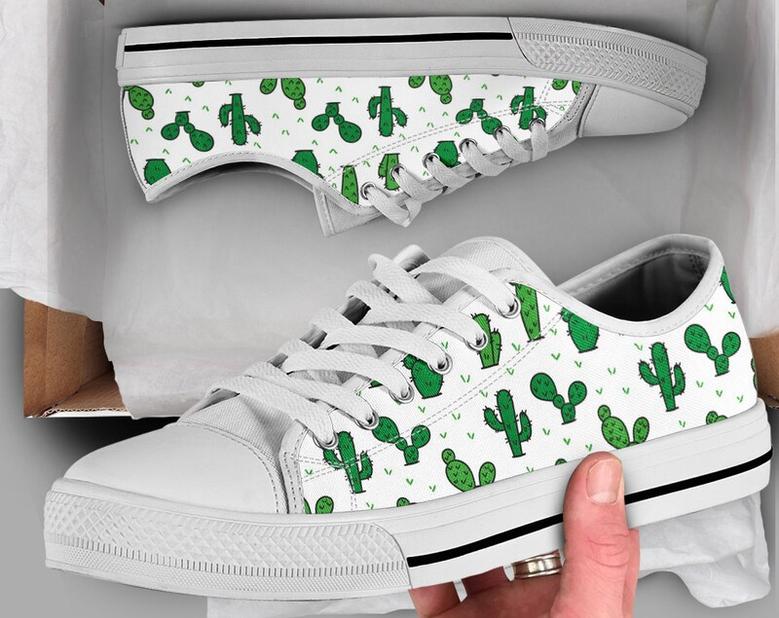 Cactus Casual Shoes , Cactus Sneakers , Cute Shoes , Casual Shoes , Cactus Gifts , Low Top Converse Style Shoes for Womens Mens Adults