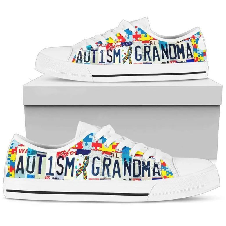 Autism Awareness Day Autism Grandma Converse Sneakers Low Top Shoes