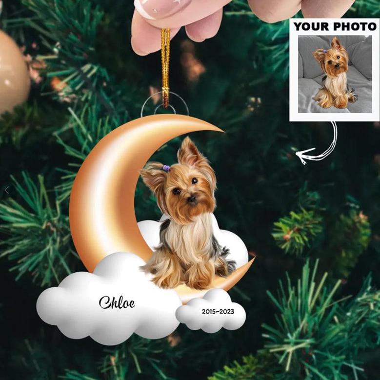 Custom Pet Photo Ornament, Pet Memorial Ornament, Pet Lost Gift