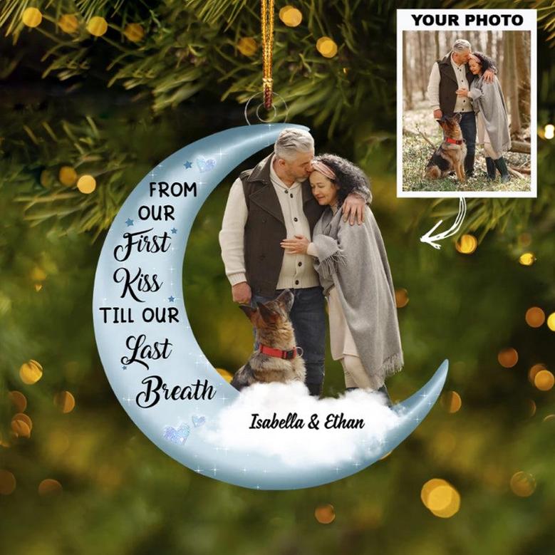 Custom Photo Ornament, Couple Ornament, Christmas Gift For Wife, Husband