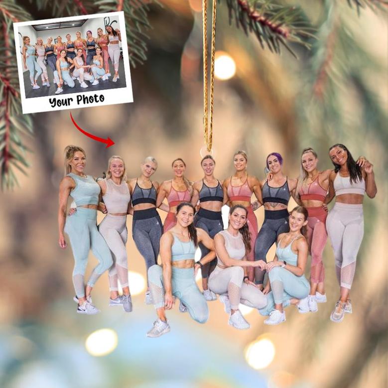 Custom Photo Ornament, Gymer Ornament, Gift For Gym Lovers, Christmas Gift For Friends