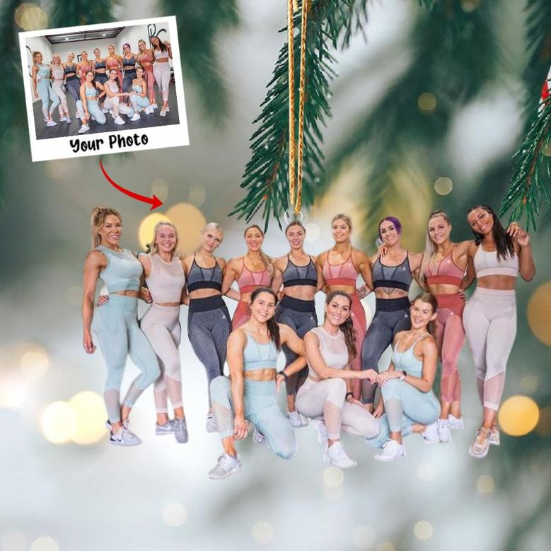 Custom Photo Ornament, Gymer Ornament, Gift For Gym Lovers, Christmas Gift For Friends