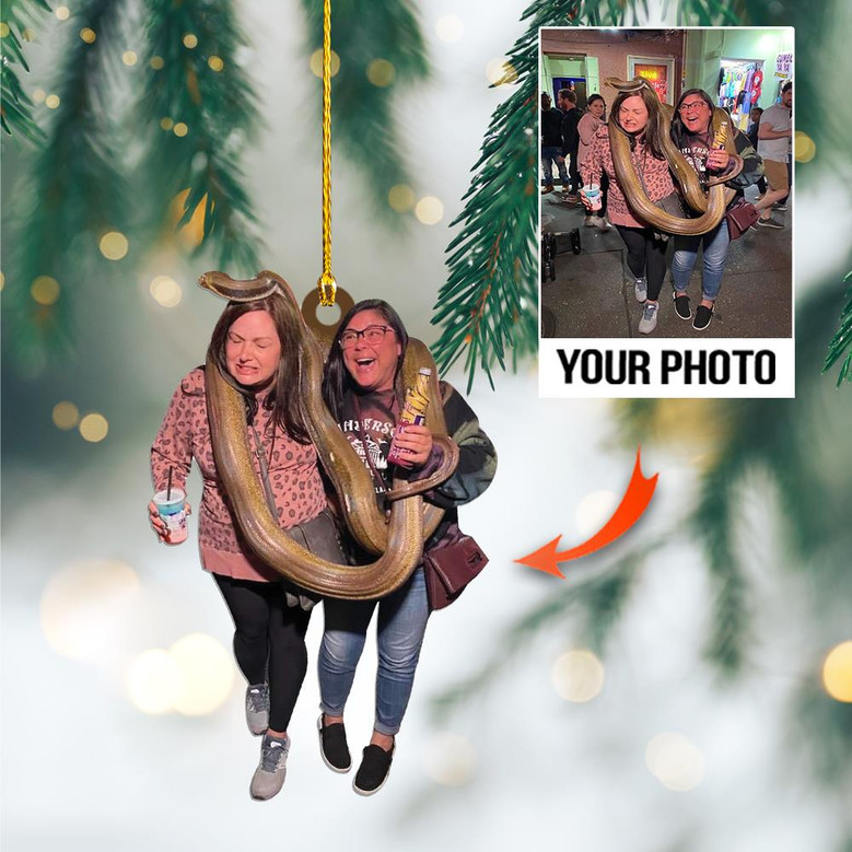 Custom Photo Ornament - Funny Christmas Gift - Christmas, Birthday Gift For Family, Family Members, Mom, Dad, Husband, Wife