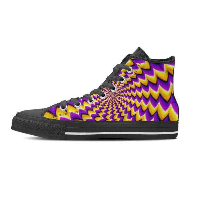 Abstract Optical illusion Men's High Top Shoes