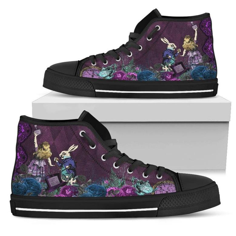 Alice In Wonderland Gothic High Top Shoes