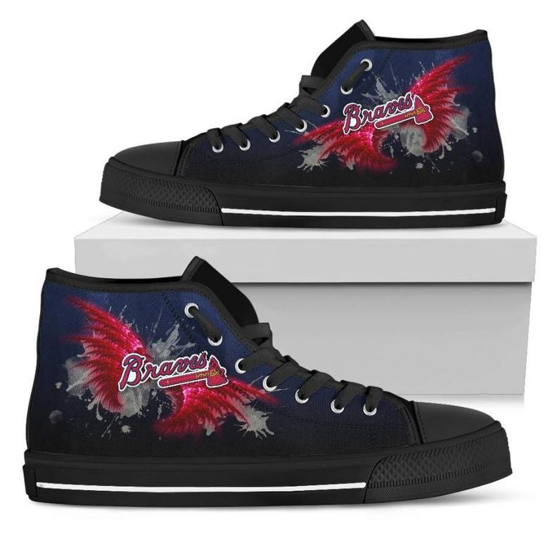 Angel Wings Atlanta Braves High Top Shoes