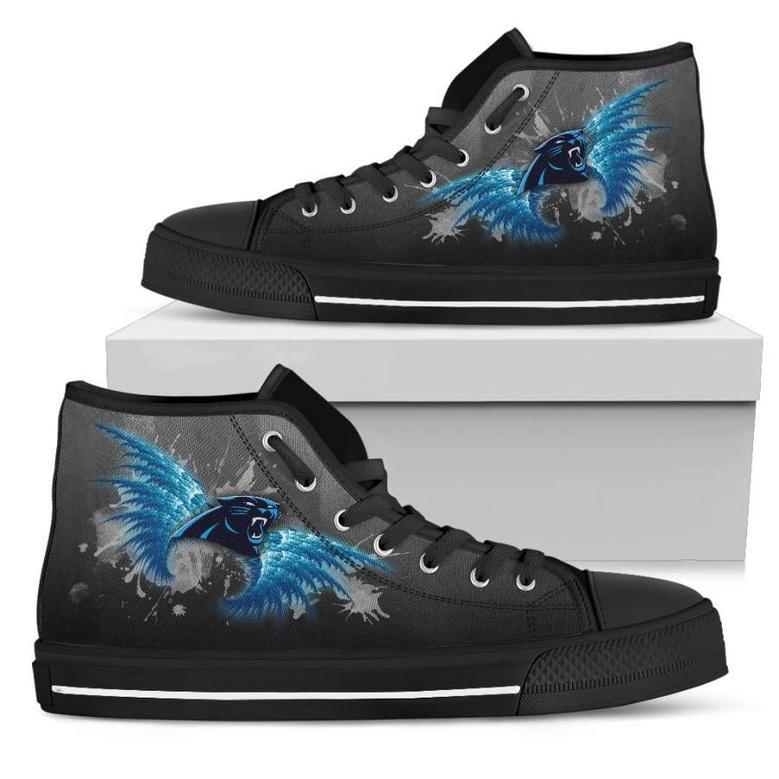 Angel Wings Carolina Panthers High Top Shoes