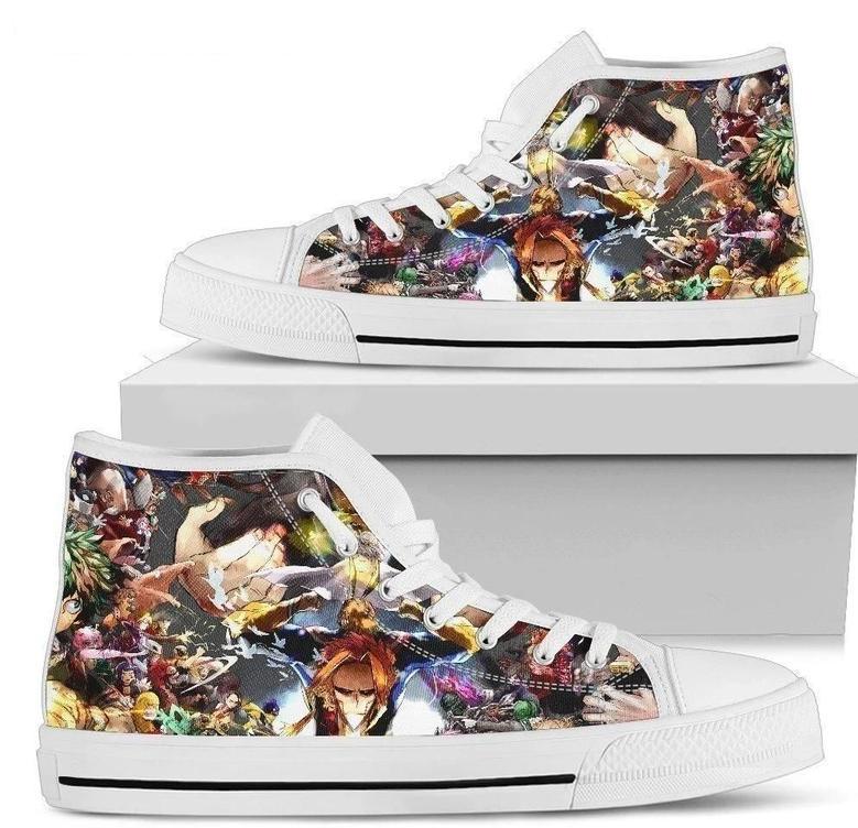 Boku No Hero Academia Sneakers High Top Shoes Gift For Fan High Top Shoes