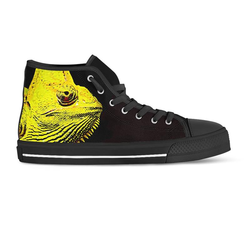 Chameleon Draw Art Womens High Top Shoes