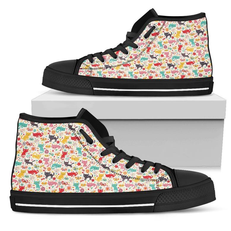 Colorful Cats High Top Shoes