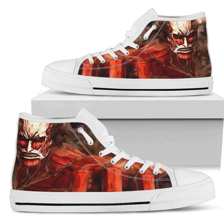 Colossal Titan Attack On Titan Sneakers High Top Shoes High Top Shoes