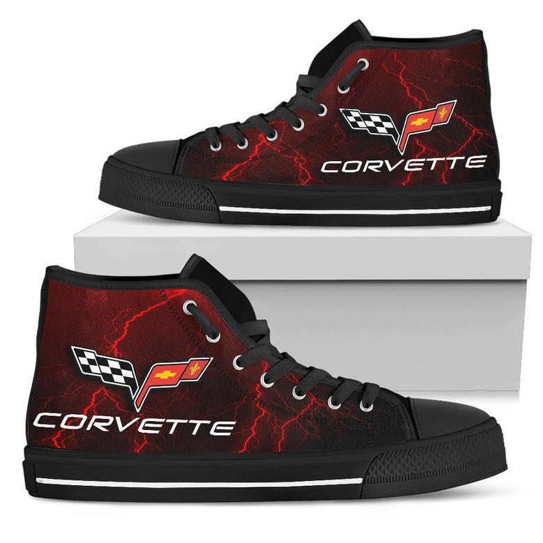 Corvette Thunder High Top Shoes Red