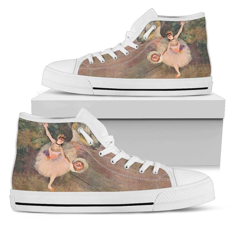 Dancer Taking a Bow by Degas High Top Shoes