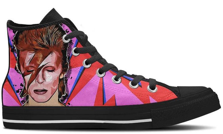 David Bowie High Top Shoes Sneakers