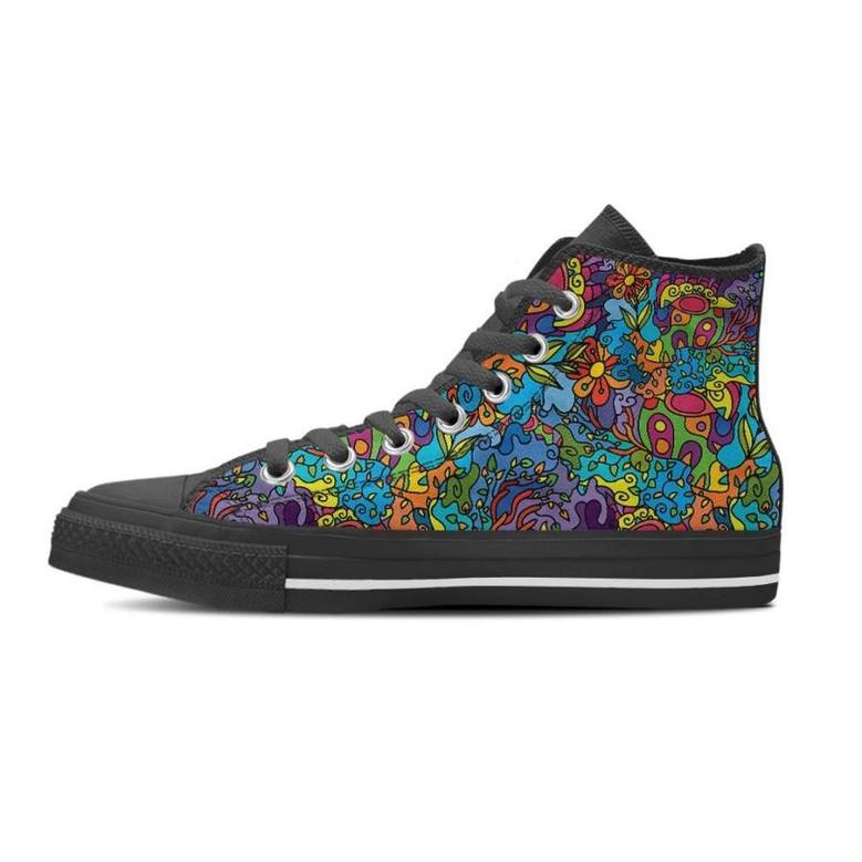 Demon Psychedelic Women's High Top Shoes