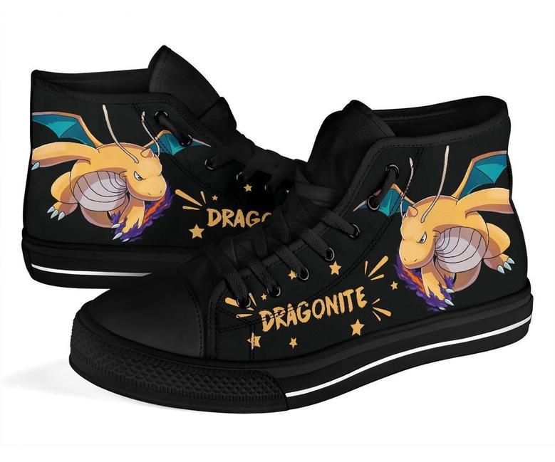 Dragonite Sneakers Pokemon High Top Shoes Gift Idea High Top Shoes