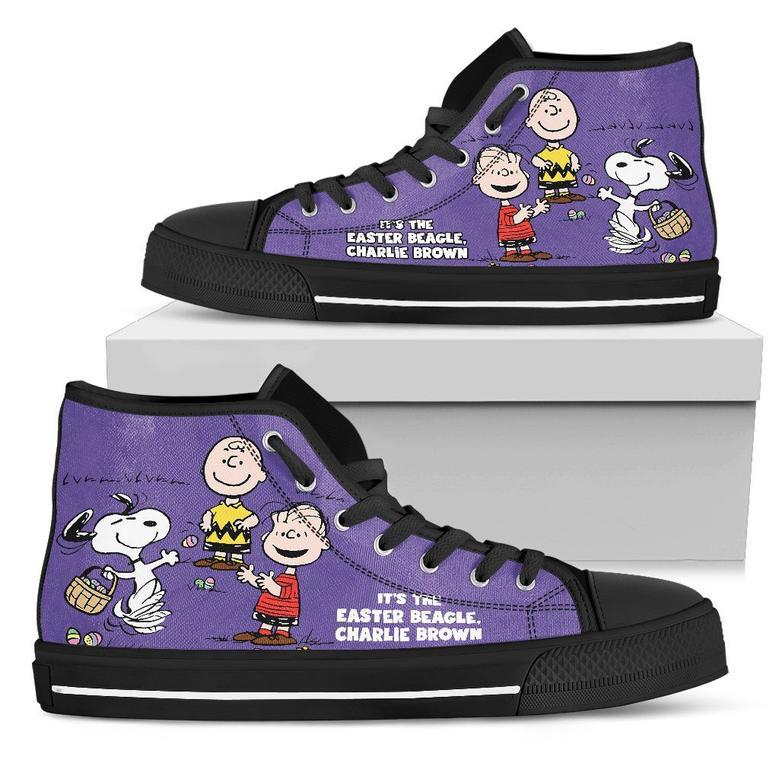 Easter Snoopy For Men And Women Sneakers High Top Shoes