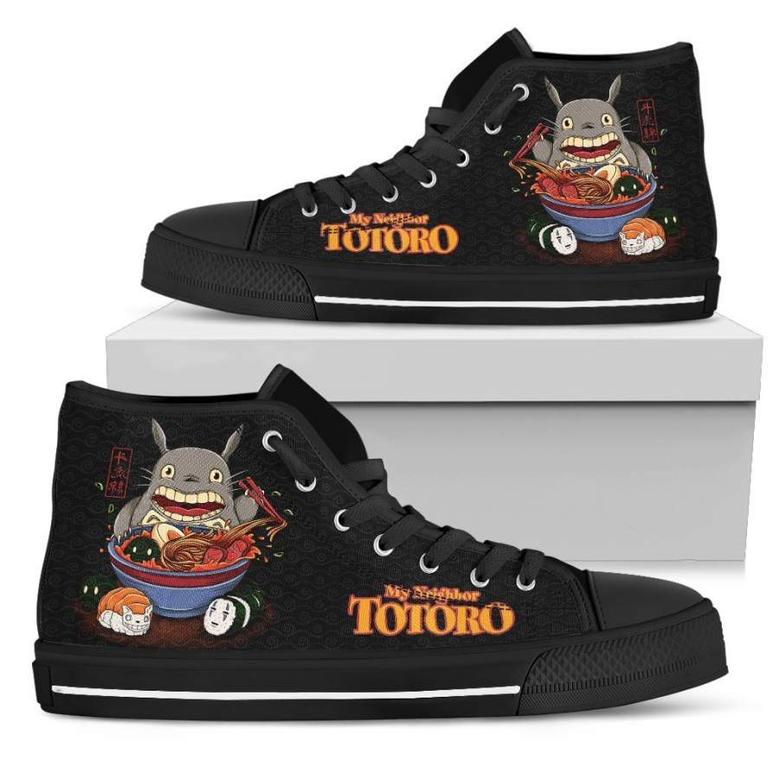 Eating Totoro Sneakers High Top Shoes
