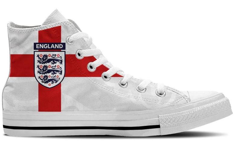 England White High Top Shoes Sneakers