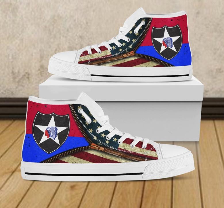 Infantry Division Unisex High Top Shoes