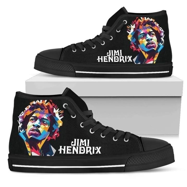 Jimi Hendrix Sneakers High Top Shoes For Music Fan Gift High Top Shoes