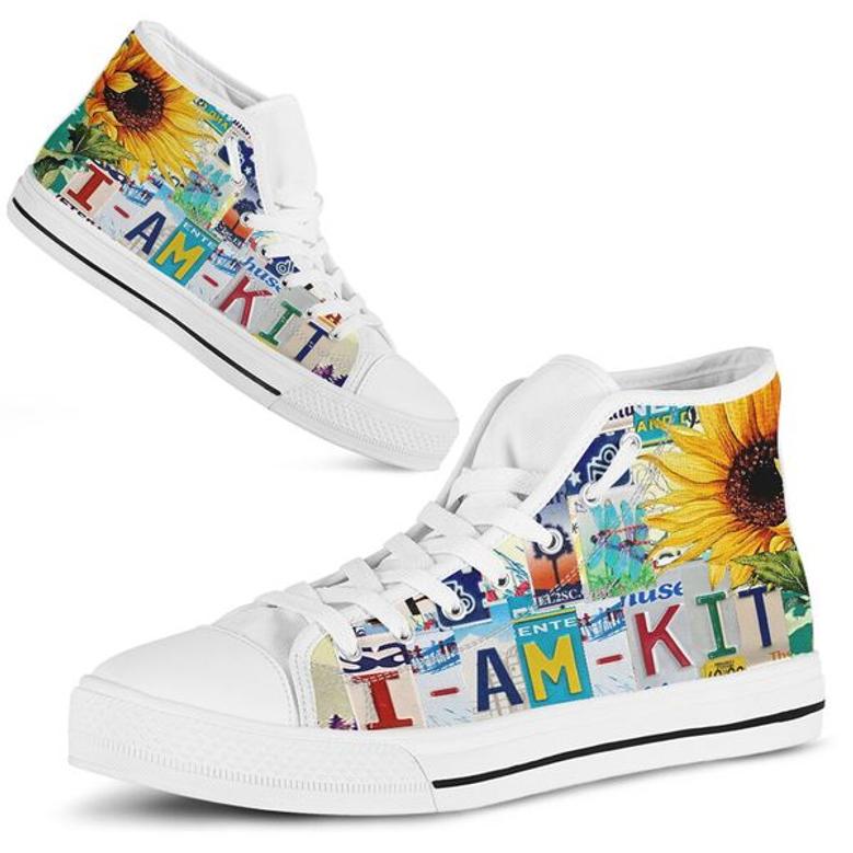 Kit License Plate High Top Shoes