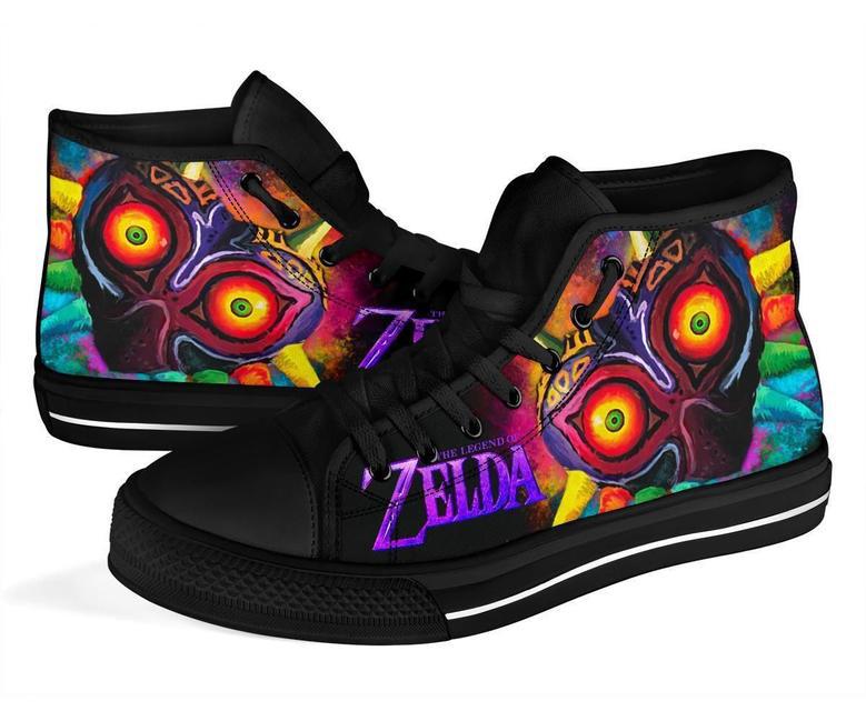 Majora's Sneakers Legend Of Zelda High Top Shoes High Top Shoes