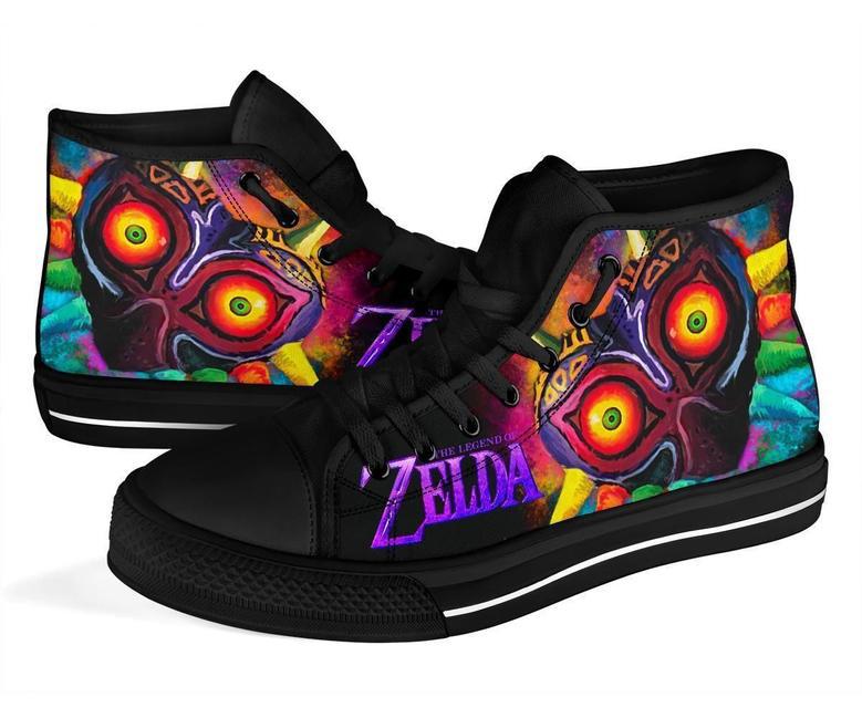 Majora'S Sneakers Legend Of Zelda High Top Shoes High Top Shoes