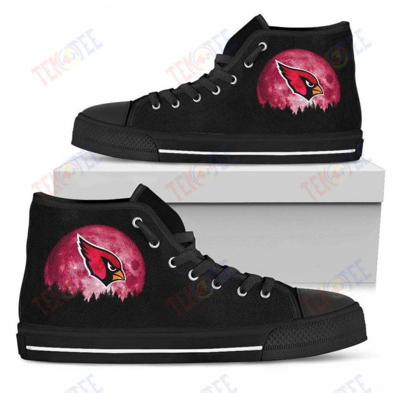 Mens Womens Arizona Cardinals High High Top Shoes Angel Wings Printable