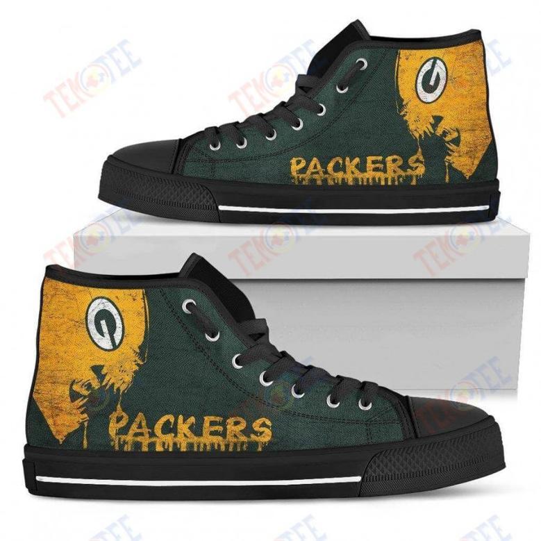 Mens Womens Green Bay Packers High Top Shoes Batman Style High Top Shoes Printable