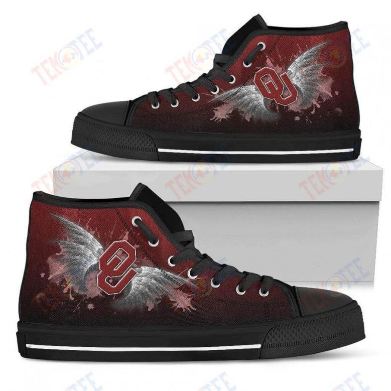 Mens Womens Oklahoma Sooners High Top Shoes Batman Style High Top Shoes Printable