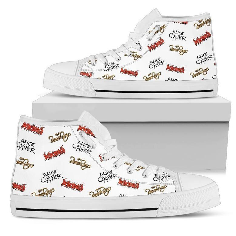 Music Band Shoes The Beachboys Alice Cooper High Top Sneakers High Top Shoes